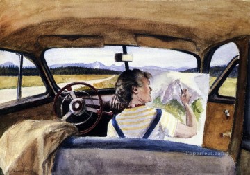 Edward Hopper Painting - jo en wyoming Edward Hopper